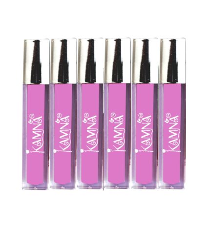 Kamna Cosmetics Liquid Lipstick – Purple Shade (Pack of 6)