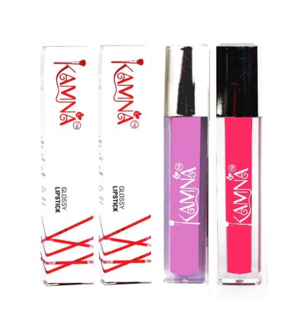 Kamna Cosmetics Liquid Lipstick – Purple & Pink Combo (Pack of 2)
